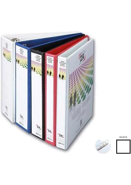 904B Klasör A4 Pvc/plastik Tanıtım/sunum/prezentasyon/arşiv Dosyası 9 Cm. Sırt 4 Halka D Mekanizma Kutu Için 6 Adet, Beyaz fırsatları