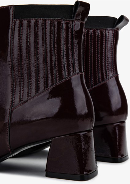 Kadın Hakiki Deri Bordo Rugan Topuklu Bot 33 11505 Bn Bot SK25-26 Bordo Rgn fırsatları