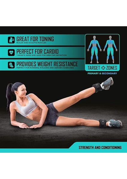 Ayak Bileği ve Bilek Ağırlıkları Kadınlar ve Erkekler Için - Cırt Cırtlı Bantlar, Koşu, Yürüyüş, Direnç Antrenmanı ve Fiziksel Terapi Için Tasarlanmış (2'li Set) - Yumuşak Dokulu Malzeme fiyatları