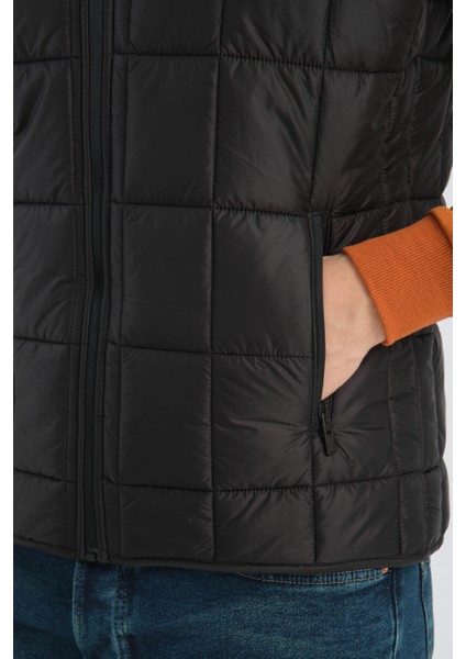 Erkek Tost Kare Kapitoneli Dik Yaka Yelek fırsatları