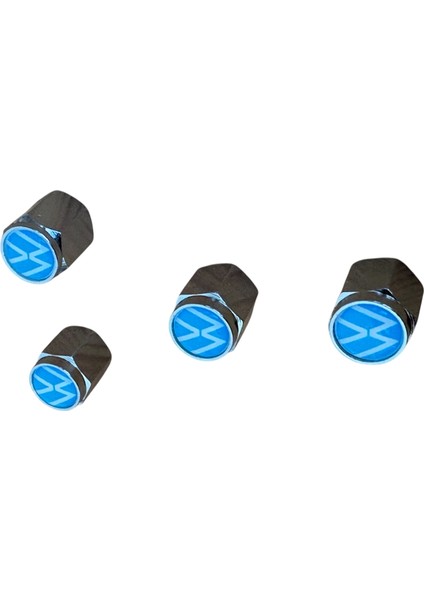 Logolu Metal Mavi Renk 4 Adet Sibop Kapak fırsatları