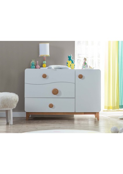 Bliss 3 Çekmeceli Şifonyer Beyaz fiyatları