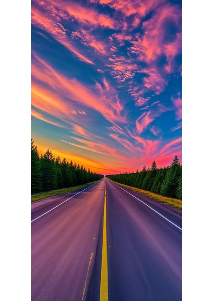 Uzun Güzel Bir Yol 2 :) Ev Duvar Salon Güzellik Salonu Ofis Dükkan Dekarasyon Kanvas Tablo fiyatları