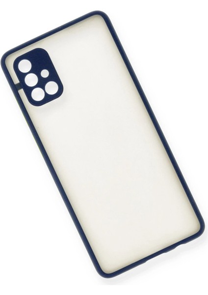 Samsung Galaxy A71 Kılıf Montreal Silikon Kapak - LACIVERT-(5796) - N088J763-M84088 modelleri