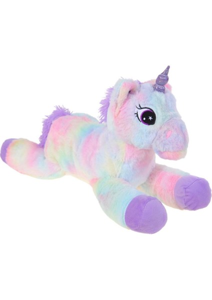 Peluş 60 cm Yatan Boynuzlu At