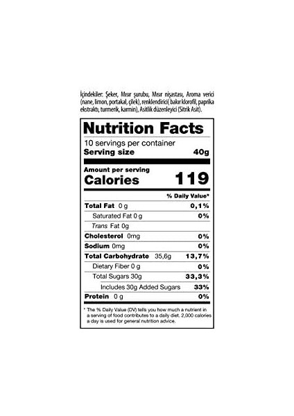 Malatya Pazarı Murat Palancı Şehzade Meyveli Kuş Lokum 400 gr