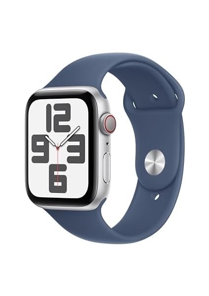 Se (2. Nesil) S + Cellular 44 mm Gümüş Rengi Kasa Akıllı Saat ve Kot Rengi Spor Kordon - S/m. Fitness ve Uyku Takibi, Trafik Kazası Algılama, Kalp Atış Hızı Takibi, Retina Ekran fiyatları