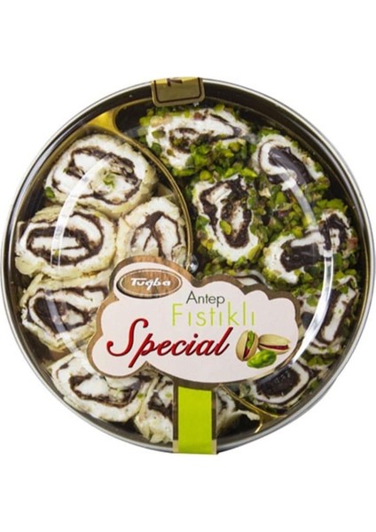 Tuğba Kuruyemiş Bol Antep Fıstıklı-Bol Bademli Lokum 150 Gr(Turkish Delight)