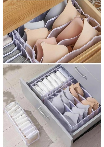 Sütyen Düzenleyici 8 Bölmeli, Iç Çamaşırı Sütyen Çorap Katlanabilir Dolap ve Çekmece Içi Organizer modelleri