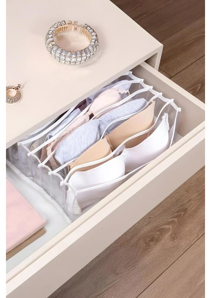 Sütyen Düzenleyici 8 Bölmeli, Iç Çamaşırı Sütyen Çorap Katlanabilir Dolap ve Çekmece Içi Organizer fırsatları