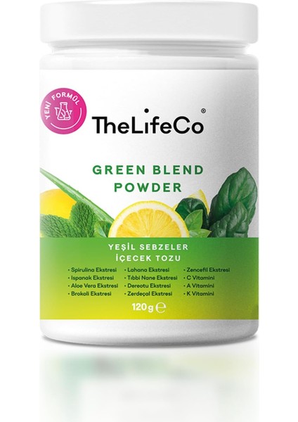 Thelifeco Green Blen - Yeşil Sebzeler Içecek Tozu 120 gr modelleri