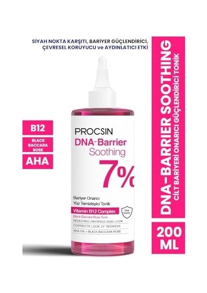Procsın Dna-Barrier Soothing Cilt Bariyeri Onarıcı Güçlendirici Yüz Temizleyici Tonik fiyatları