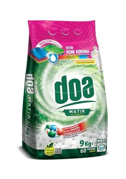 Doa Matik Deterjan Renkliler 9 kg