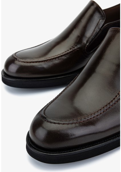 Erkek Hakiki Deri Kahverengi Klasik Ayakkabı 342 8584 Erk Ayk SK25-26 Kahve Bfl modelleri