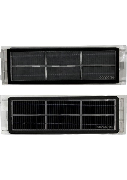 Roborock Uyumlu S5 Max S6 Pure S50 S6 Maxv S55 2li Aktif Karbonlu Hepa Filtre