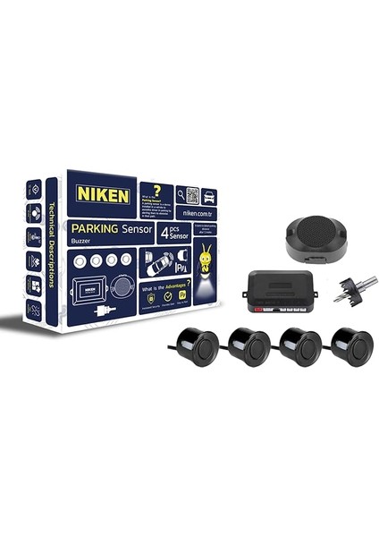 Park Sensörü Ses Ikazlı 22MM Siyah