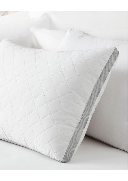 Coco Klimalı Yastık - Beyaz/açık Gri - 50X70 cm