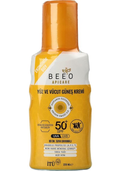 Bee&apos;o Apicare Propolisli Yüz ve Vücut Güneş Kremi, 220 ml fiyatları