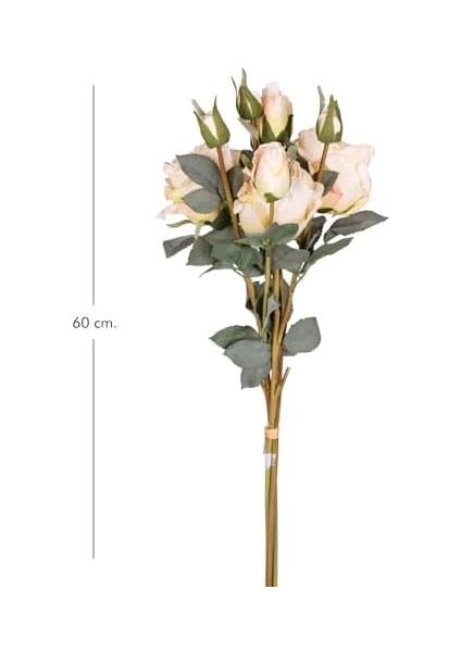 Gül Demeti 3 Dallı Krem 60 Cm. fiyatları