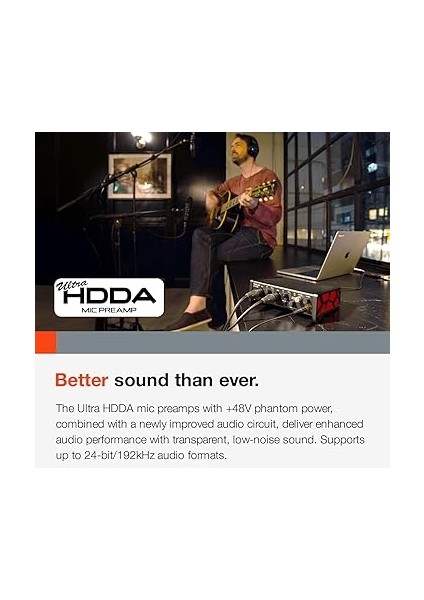 US-2X2HR 192 Khz Yüksek Çözünürlüklü USB Ses Kartı 2 Giriş 2 Çıkış indirimleri