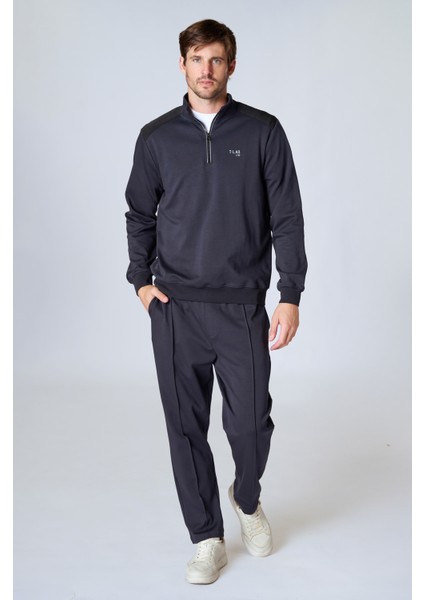 Esw 2924 Yarım Fermuar Dik Yaka Scuba Kumaş Erkek Sweat fiyatları