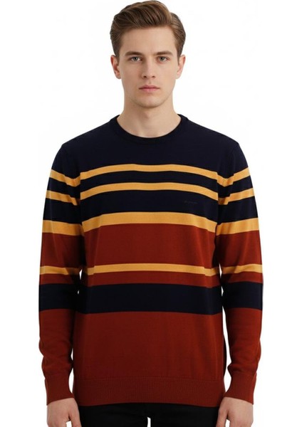 Kiremit Bisiklet Yaka Triko Kazak