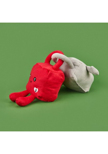 Soft Kilit Figürlü 2'li Yastık - Kırmızı / Gri fiyatları