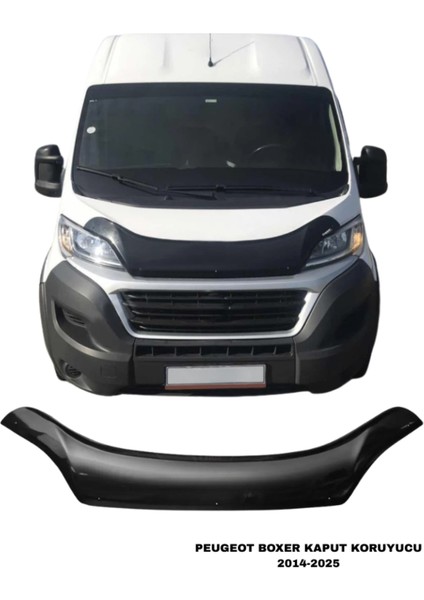 Peugeot Boxer 2014-2025 Kaput Rüzgarlığı Koruyucu Siyah Kaput Koruma Aksesuarı