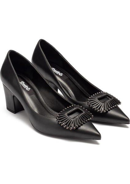 Kadın Kalın Topuklu Tokalı Abiye Ayakkabı 5010