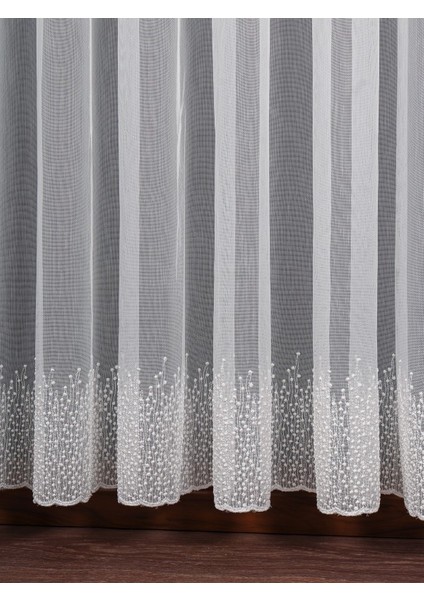 Etek Nakış Işlemeli Tül Perde (1/3 Sık Pile) indirimleri