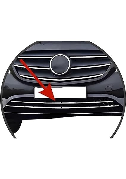 Mercedes Vito W447 Van Ön Tampon Çıtası 2 Parça (Çentikli) Paslanmaz Çelik 2014 > fiyatları