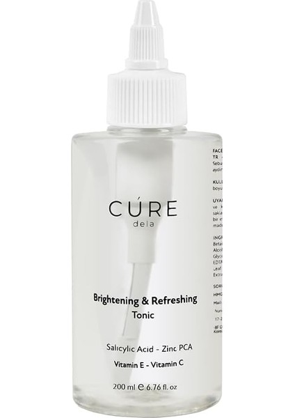 Cúre De La - Brigthening & Refreshing Yenileyici Tonik - Vitamin E & C - Niasinamid & Meyan Kökü Özü & Panthenol fiyatları