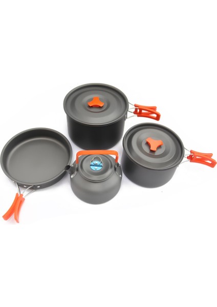Nomad 03 Kamp Tencere Seti – 4 Kişilik Çok Fonksiyonlu Set