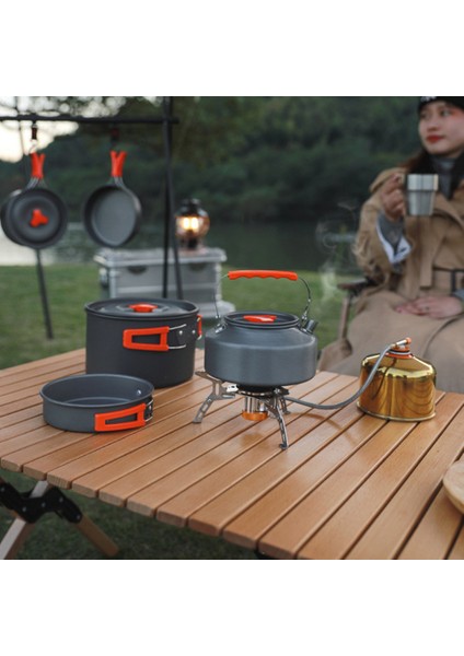 Nomad 03 Kamp Tencere Seti – 4 Kişilik Çok Fonksiyonlu Set