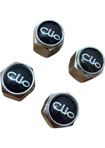 Clio Logo Metal Siyah Renk 4 Adet Sibop Kapak modelleri