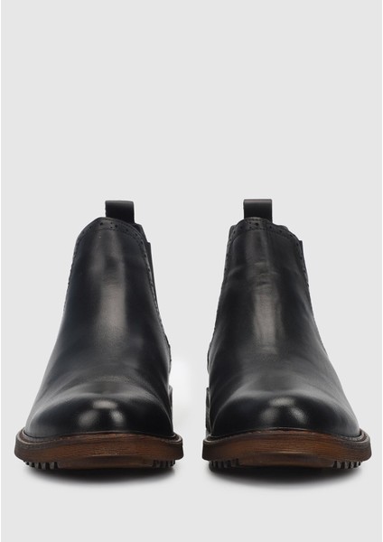 Siyah Deri Erkek Bot modelleri