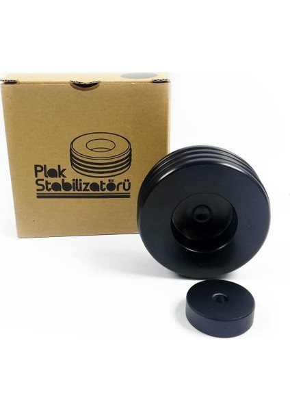 Plak Stabilizatörü + 7" Plak Adaptörü (Siyah)