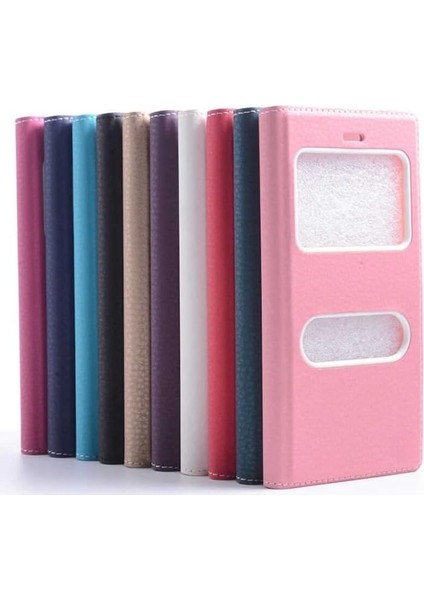 A7 2016 Uyumlu Darbeye Karşı Dayanıklı Pencereli Kapaklı Kılıf (Kırmızı, A7 2016) fiyatları