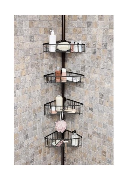 MN2906ALU. 4 Raflı Yaylı Köşe Seti, Siyah modelleri