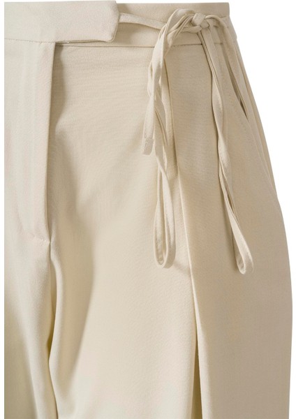 Yandan Bağlamalı Palazzo Pantolon Bej fiyatları