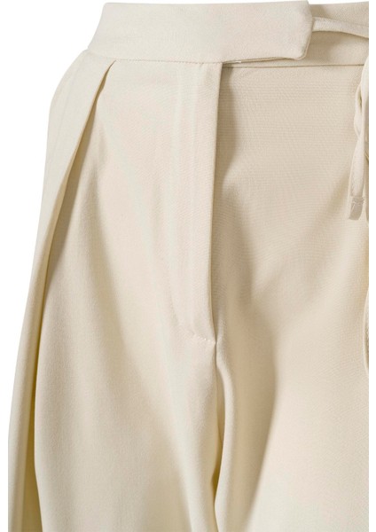 Yandan Bağlamalı Palazzo Pantolon Bej fırsatları