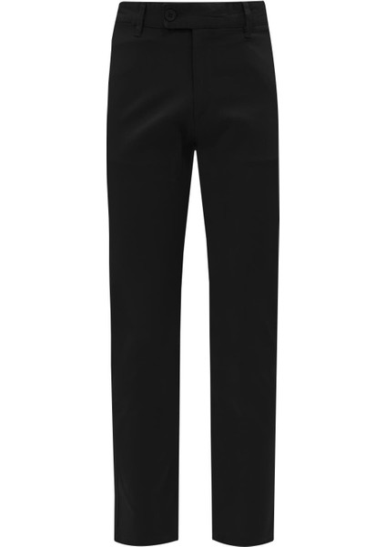 Siyah Comfort Fit Chino Pantolon