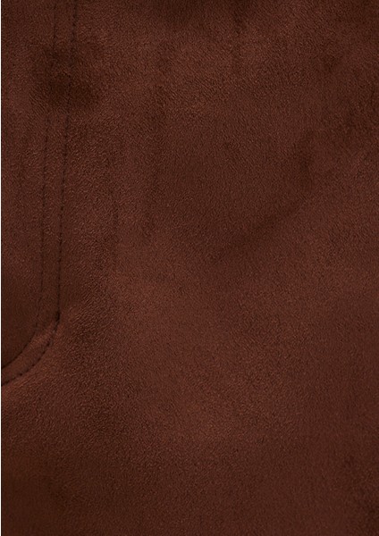 Suni Süet Kahverengi Mini Etek 1310782-70241