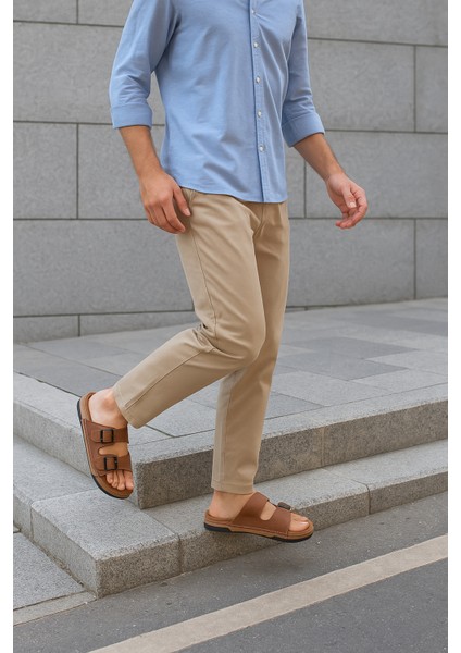 Erkek Ortopedik Dikişli Esnek Rahat Çift Monta Terlik indirimleri