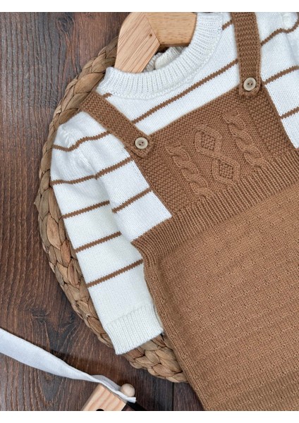 Pamuklu Triko Şapkalı Tulum 2li Erkek Bebek Takım modelleri