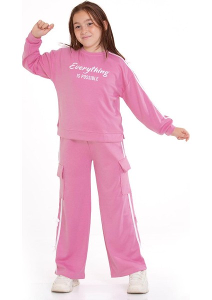 Possible Kız Çocuk Eşofman Takımı Pembe