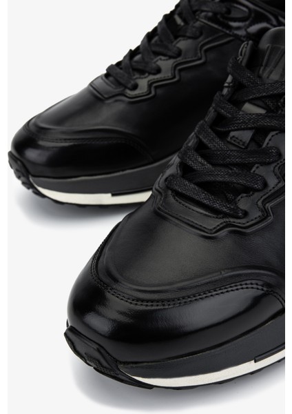 Erkek Hakiki Deri Siyah Sneakers & Spor Ayakkabı 381 22530 Erk Ayk SK25-26 Sıyah modelleri