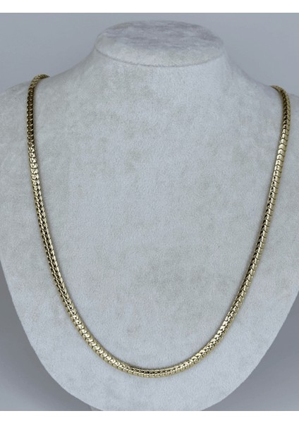 14 K Renginde Balık Sırtı Gold Zincir Kolye