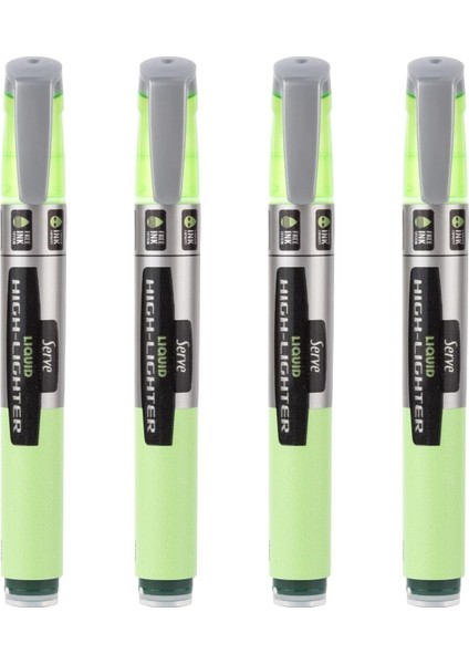 Lıkıt Fosforlu Pastel Yesıl 4lu Set