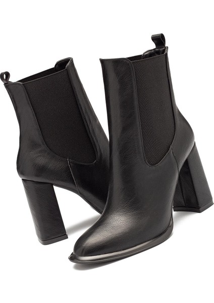 Kadın Kaymaz Taban Elastik Yan Bantlı Yüksek Topuklu Günlük Bot 1510 modelleri